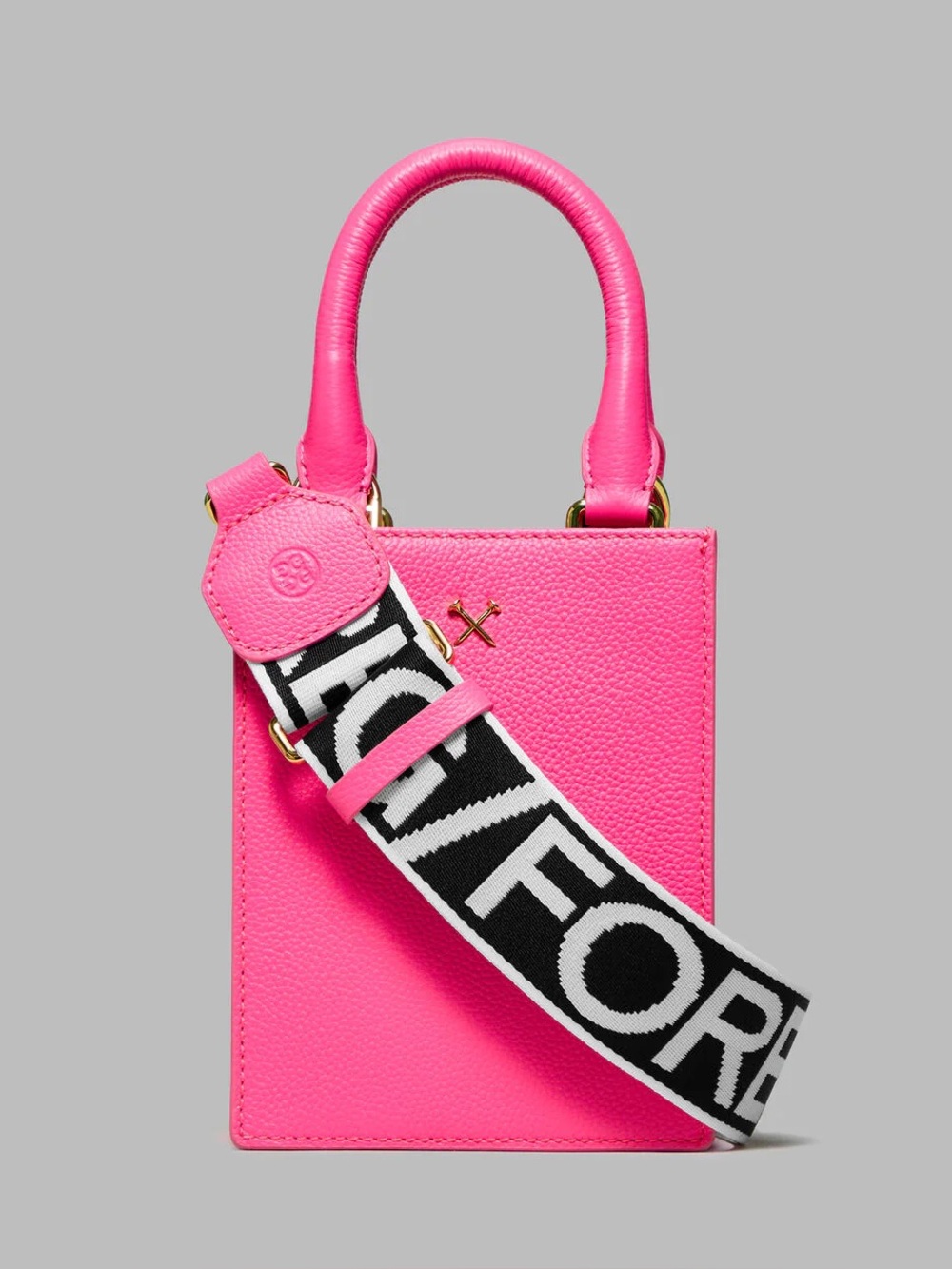 G/Fore Metal Tees Leather Mini Tote Bag Knockout Pink Womens Golf Purse NEW